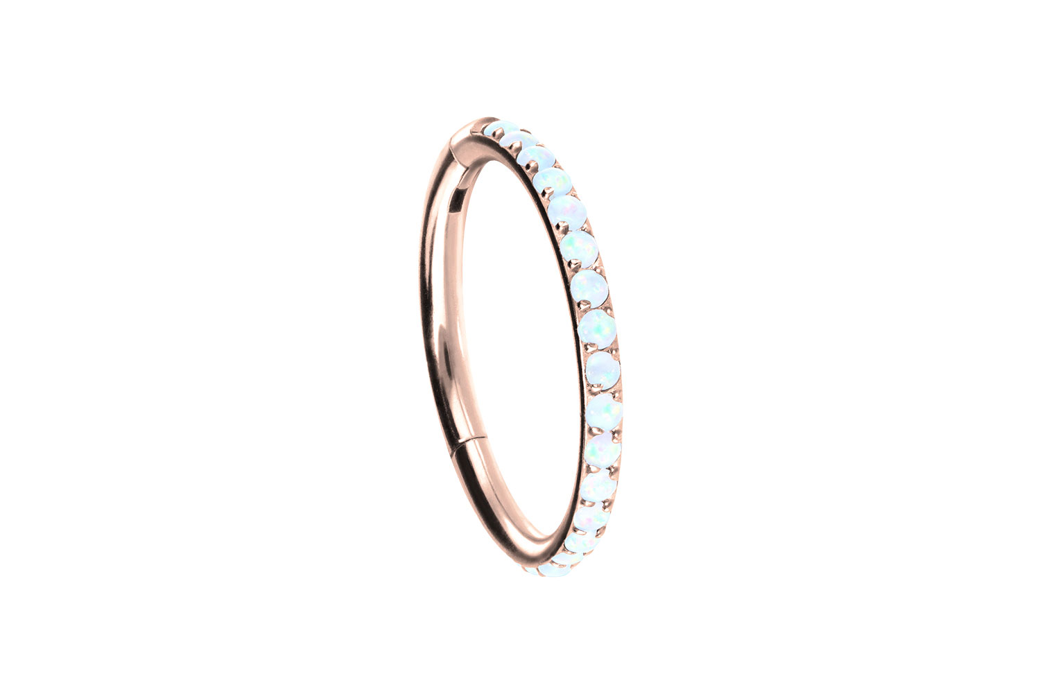 Titan Segmentring Clicker Piercing SYNTHETISCHE OPALE
